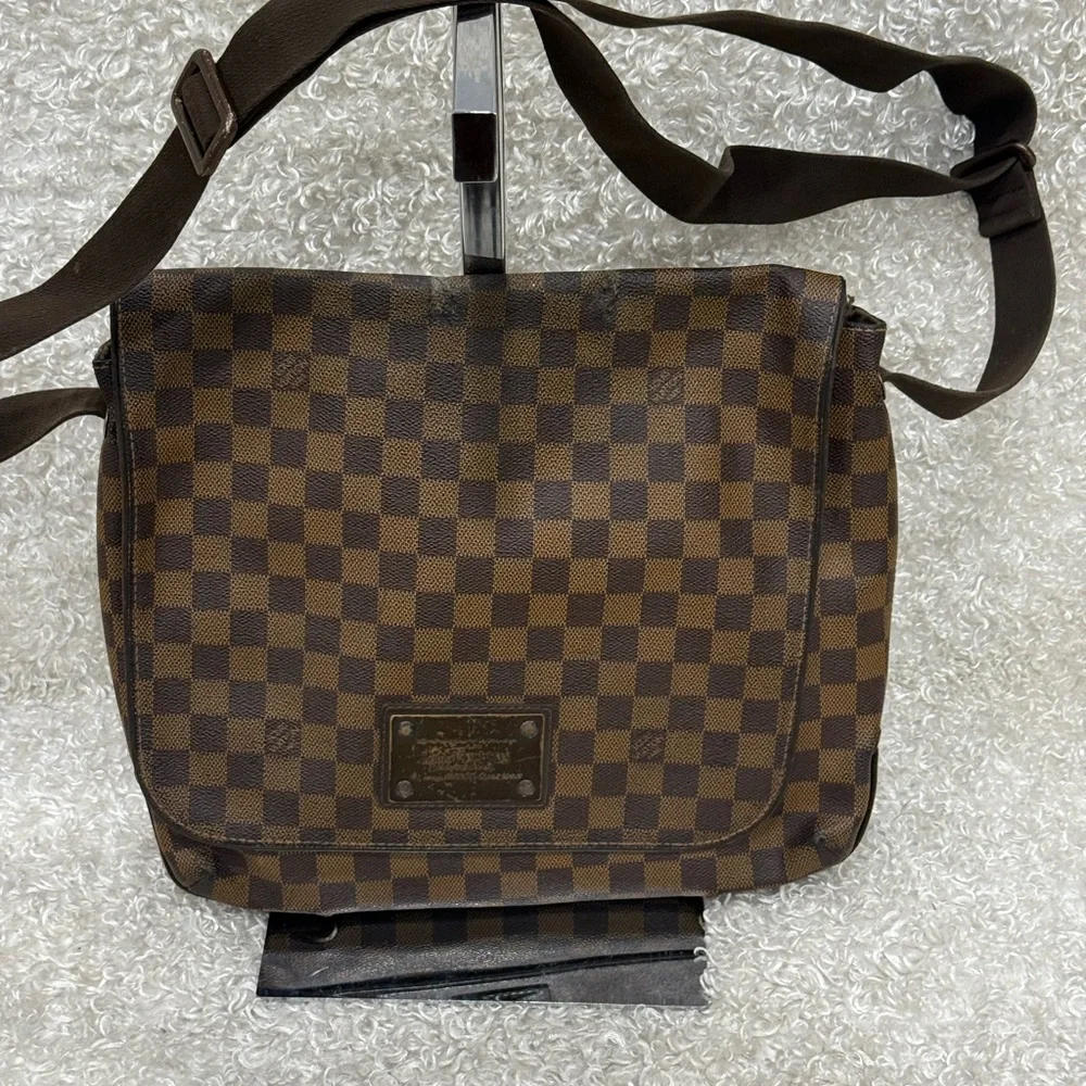 Louis Vuitton Coated Canvas Brooklyn GM Crossbody Bag